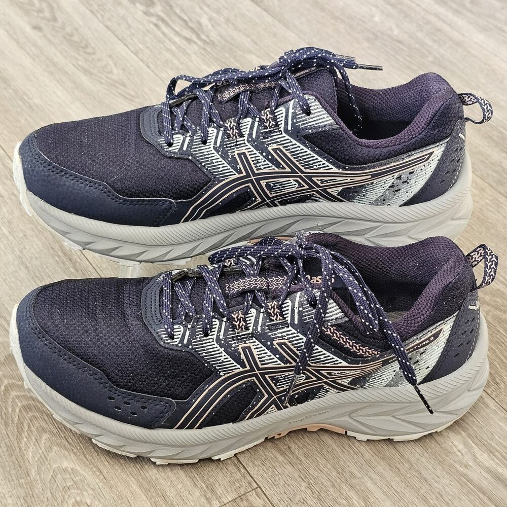 B7 ASICS Gel Venture 9 Midnight Fawn Womens 9 Running Shoes Sneakers AmpliFoam